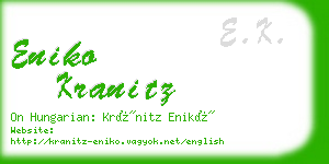 eniko kranitz business card